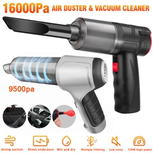 16000PA Wireless Car Vacuum Cleaner High Power Air Blower Strong Suction Wet Dry - Picture 1 of 35