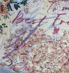 Sorella Regali Morbido Rosa Sherpa Lancio Coperta Farfalle Bestie Taglia 60 In x 50 In - Foto 1 di 7