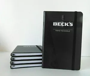blocco notes quaderno taccuino righe diario agendina con logo birra becks beck's - Foto 1 di 2