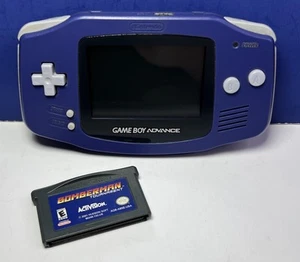 Consola Nintendo Game Boy Advance Indigo con Bomberman Tournament - PROBADA - Imagen 1 de 16