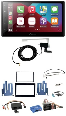 Pioneer USB Bluetooth DAB Lenkrad 2DIN Autoradio für Porsche Boxster aktiv 09-12 - Bild 1 von 4