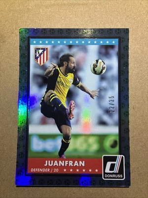 2015 Panini Donruss Juanfran #31 Green Soccer Ball /25 - Image 1 of 2