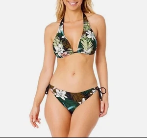 Hurley Women's Reversible 2-Piece Bikini Set Multi Black | Extra Large (XL) - Bild 1 von 5