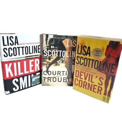 Lisa Scottoline Signed Book Lot of 3 Legal Thrillers HCDJ  1st Editions - Image 1 of 4