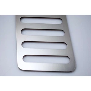 ACC Dead Pedal Trim Plate fits 2015-2016 Ford Mustang-Stainless Steel/Brushed - Picture 1 of 9