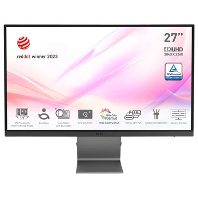 MSI Modern MD271UL 27" IPS LCD 4K Ultra HD 60 Hz 4 ms USB-C Ultra Slim Monitor - Image 1 of 4