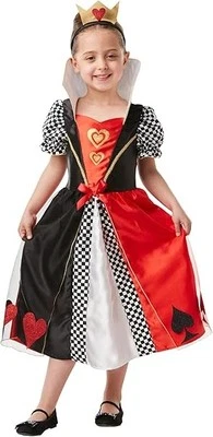 Child Girls Queen of Hearts Wonderland Fancy Dress Costume Book Week 9-10 years - Image 1 of 4