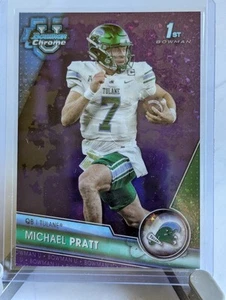 Michael Pratt Purple Mini-Diamond /399 2023 Bowman U Chrome Tulane A2 - Bild 1 von 1