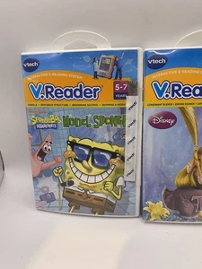 VTech V Reader Software-Nickelodeon's SpongeBob SquarePants & Tangled New Sealed - Picture 1 of 7