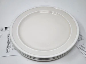 kate spade new york Set of 3 Sculpt Stripe Cream Dinner Plates 10.5 in - Picture 1 of 10
