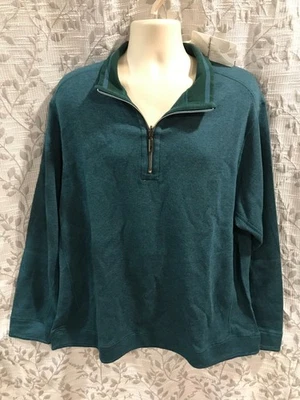 Tommy Bahama B&T New Flip Coast Half Zip Reversible Sweatshirt Men's Size 1XLB - Image 1 of 4
