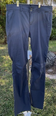 NEW w/tags- PrAna Halle Women Size 12 Tall Dark Gray Adjustable Leg Hiking Pant - Image 1 of 4