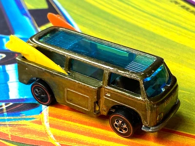 Hot Wheels Redline 1969 Beach Bomb Olive Green w/Brown Interior - Image 1 of 4