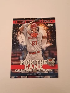 MIKE TROUT 2022 Topps Series 1 Home Run Challenge #HRC-3 LA Angels Baseball Card - Picture 1 of 3
