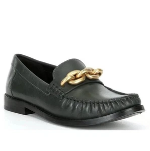 Scarpe da donna Coach Jess mocassino in pelle verde Amazon taglia 5,5 - Foto 1 di 10