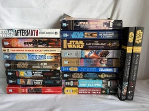Lot of 21 Star Wars PB Books Various Authors & Series X-Wing Jedi Academy Order - Picture 1 of 14