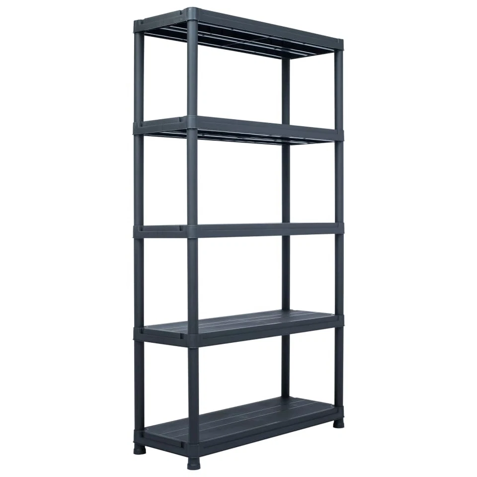 1/2/5x Storage Shelf Rack Plastic Display Unit Bookcase Multi Sizes vidaXL - image 1 of 1