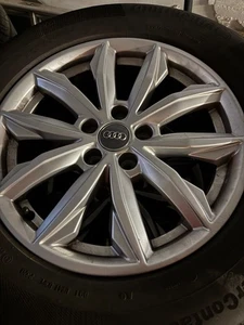 Winterreifen st.4 auf Alu Felge 235/55/ R19 101gebraucht 1 Saison für Audi Q5 FY - Bild 1 von 2