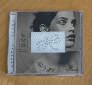 Vtg SWAROVSKI Crystal Tattoos in Original Case DRAGONFLY & BUTTERFLY Body Bling - Picture 1 of 3