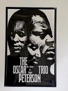 The Oscar Peterson Trio, Ray Brown, Ed Thigpen Concert Poster 11 X 17 Framed - Picture 1 of 2