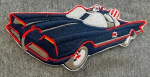 BATMAN figure patch BATMOBILE embroidered 1966 60s TV Show comic book superhero - Picture 1 of 2