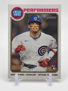 Topps Heritage #NA-6 2023 Christopher Morel New Age Intérpretes Chicago Cubs - Imagen 1 de 2