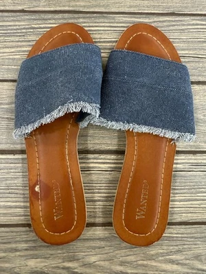 Sandalias de mezclilla Wanted para mujer talla 5,5 calzado informal de verano Foto 1 de 4