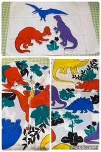 Springs Industries Vintage Dinosaur Twin Bed Sheet Set for Kids Room - Picture 1 of 7