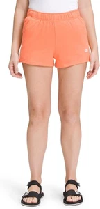 The North Face Womens Coral Orange Half Dome Sweat Shorts, Sz XL Short , TNF-127 - Picture 1 of 3