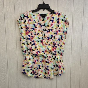 Attention Multicolor Sleeveless Top Size Large - Picture 1 of 3