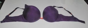 VICTORIA'S SECRET Push-Up Purple with orange 38C Underwire Padded Bra - Picture 1 of 4