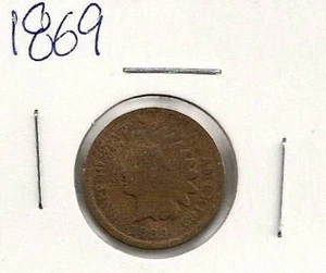 Centavo indio 1869: bueno + - Imagen 1 de 2