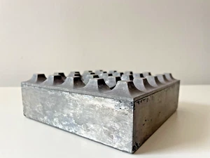 Mid Century Danish Modern Ultima 15 Aluminum Ashtray Bäckström Vintage Sweden - Picture 1 of 9