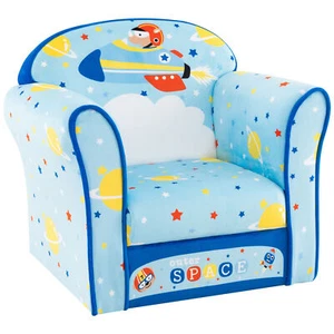 Kids Single Pattern Upholstered Armchair Reading Sofa Lounge Couch Children - Picture 1 of 10