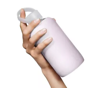 BKR LALA 500ML 16oz Opaque fog Glass silicone water bottle pink NWT Barbie pink - Picture 1 of 12