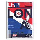 2 X 10Cm London Heathrow Airport Vinyl Stickers - Sticker Laptop Luggage #17736