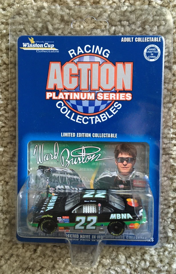 1996 Ward Burton #22 MBNA America 1/64 nascar diecast action pontiac grand prix - Image 1 of 1