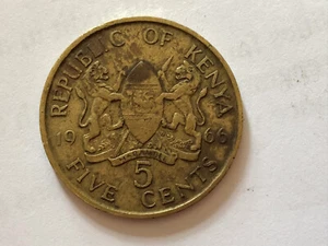 Republik Kenia 5 Cent 1966 - Bild 1 von 2
