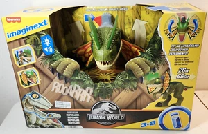Imaginext Jurassic World Thrash Attack Dilophosaurus Dinosaurio Juguete 26" NUEVO - Imagen 1 de 9