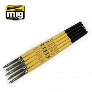 A.MIG 7606 - Ammo by MIG - Rubber Brush Set - NEU