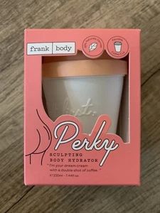 Frank Body Perky Sculpting Body Hydrator Cream with Coffee | Full Sz 7.44oz |New - Picture 1 of 4