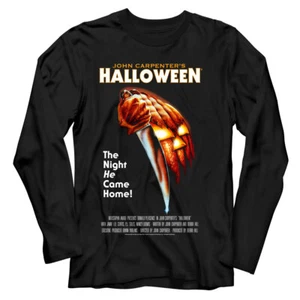 Halloween Official Movie Poster Long Sleeve T Shirt John Carpenter Jamie Lee - Picture 1 of 3