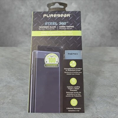 Pure Gear Steel 360 Screen Protector Glass for Google Pixel 4 See Description - Image 1 of 3