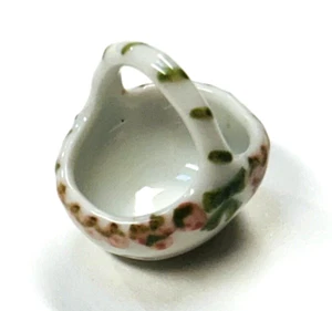 Dollhouse Miniature Ceramic Grape Basket by Falcon Miniatures - Picture 1 of 9