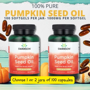 Pumpkin Seed Oil capsules 1000mg softgels- Hair loss hair growth supplement - Picture 1 of 17