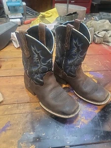Kids Ariat Cowboy Boots Size 4LR Used - Picture 1 of 19