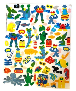 Mrs Grossman Large Sheet ENDORFUNS Vinyl Removable Stickers ALIENS MONSTERS - Picture 1 of 6