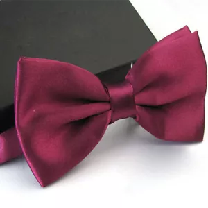 Mens Bow Tie Pre-tied Fashion Novelty Adjustable Tuxedo Bowtie Wedding Necktie - Picture 1 of 46