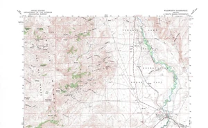 Wadsworth Quadrangle Nevada 1957 Topo Map USGS 1:62500 Topographic - Picture 1 of 2