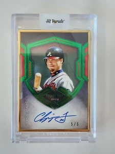 2020 Topps Transcendent Chipper Jones Hall of Fame Auto 5/5 #THOF-CJ ATL Braves - Picture 1 of 2